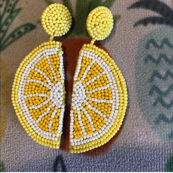Super cute lemon earrings. Perfect for summer or your tropical vacay . NWT - Picture 3 of 3